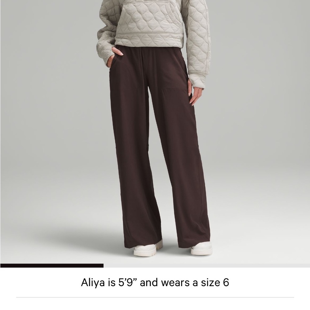 Lululemon Athletica Brown Wide Leg Pants